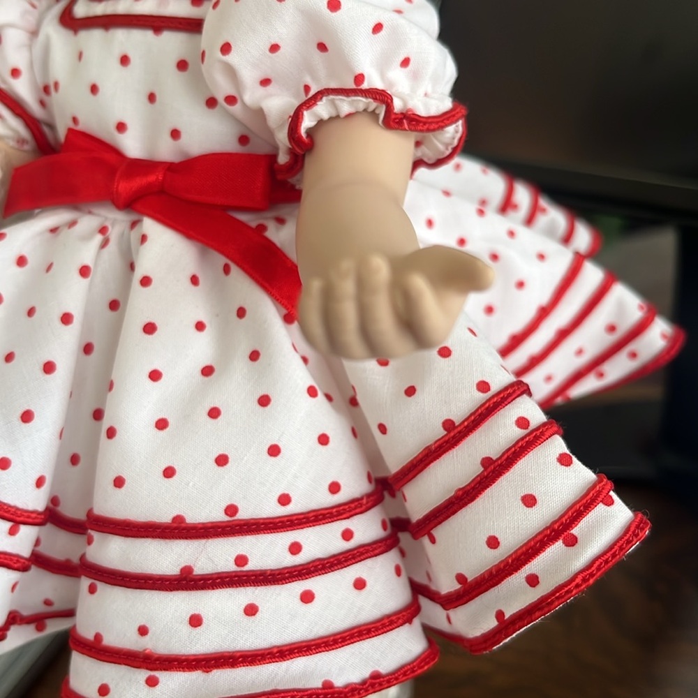 Polka Dot Doll with Red Accents - Picture 5 of 8